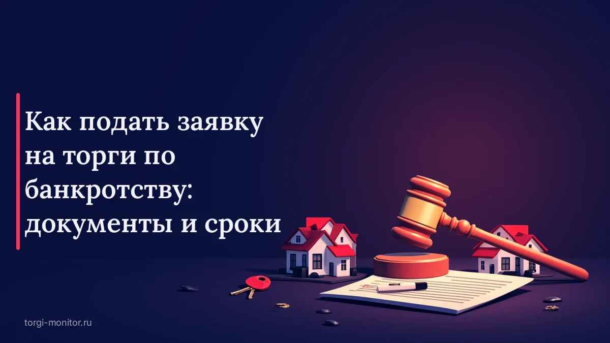 Как подать заявку на торги по банкротству: документы и сроки
