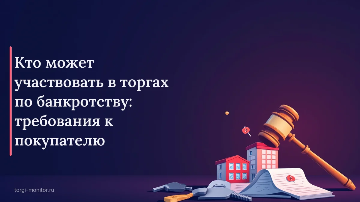 Кто может участвовать в торгах по банкротству: требования к покупателю
