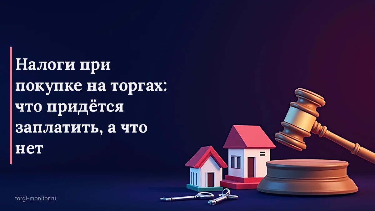 Налоги при покупке на торгах: что придётся заплатить, а что нет