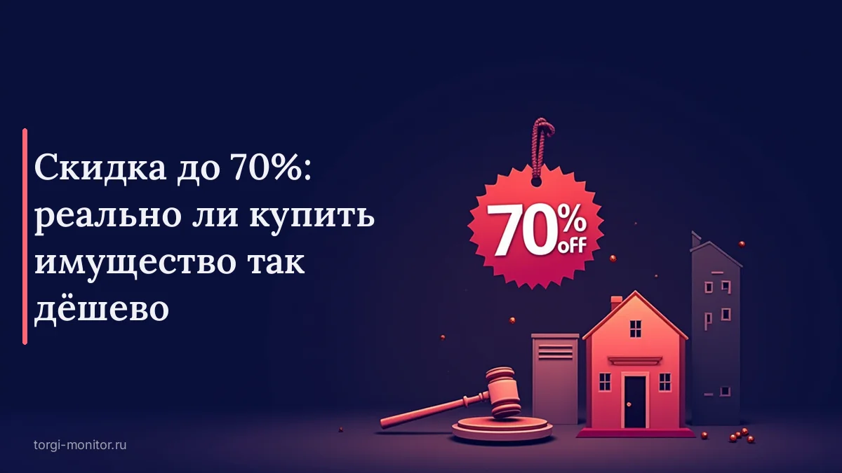 Скидка до 70%: реально ли купить имущество на торгах так дёшево